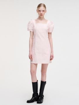 ETMON Square Puff Mini Dress_Pink