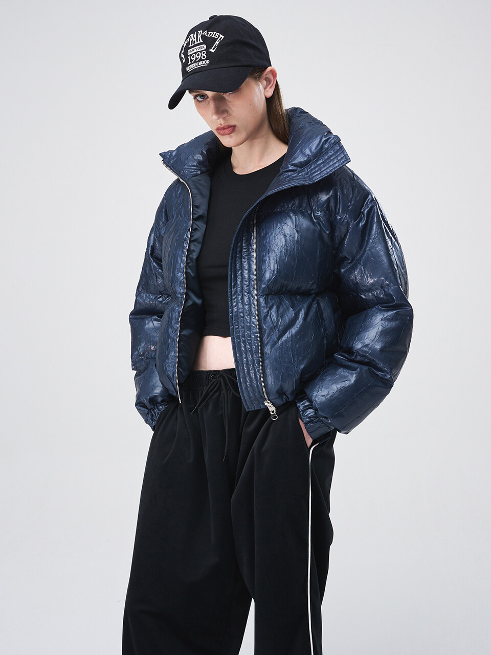 ETMON String Down Jumper _ Midnight Blue