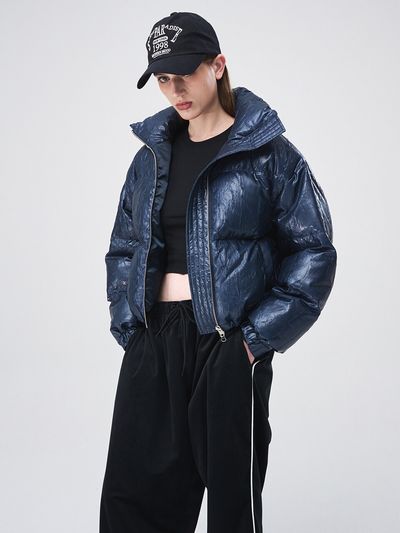 ETMON String Down Jumper _ Midnight Blue