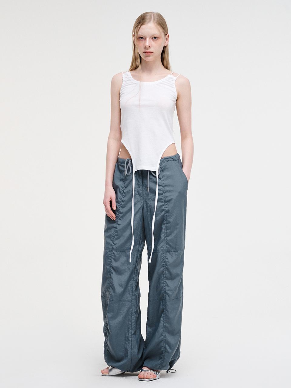 ETMON String Wide Pants_Blue Grey