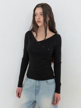 ETMON Wrap Stud T-Shirt [Black]