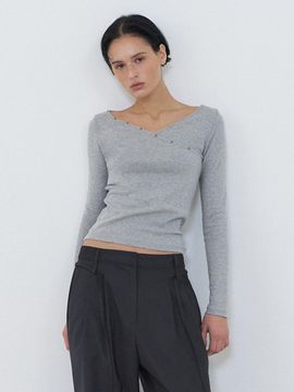 ETMON Wrap Stud T-Shirt [Grey]