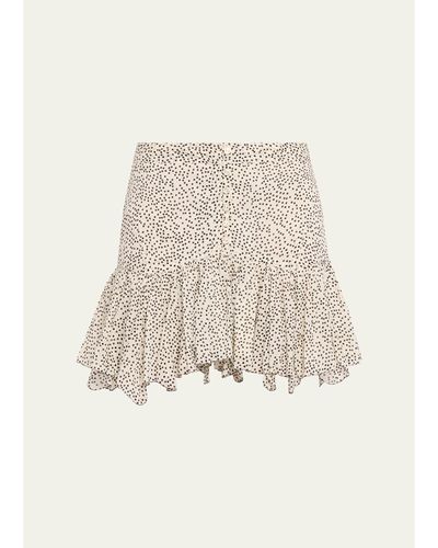 Etoile Isabel Marant Daneen Polka Dot Voile Mini Skirt