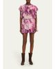 Etoile Isabel Marant Jocadia Tie-Dye Cotton Ruffle Mini Skirt - 2