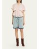 Etoile Isabel Marant Lorna Scalloped-Trim Cotton Voile Blouse - 2