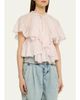 Etoile Isabel Marant Lorna Scalloped-Trim Cotton Voile Blouse - 4