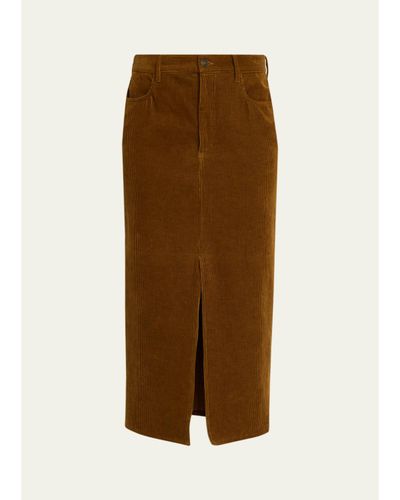 Etoile Isabel Marant Odalie Corduroy Midi Skirt