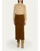 Etoile Isabel Marant Odalie Corduroy Midi Skirt - 2