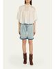 Etoile Isabel Marant Parina Embroidered Georgette Top - 2