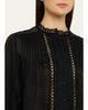 Etoile Isabel Marant Polda Embroidered Georgette Blouse - 5