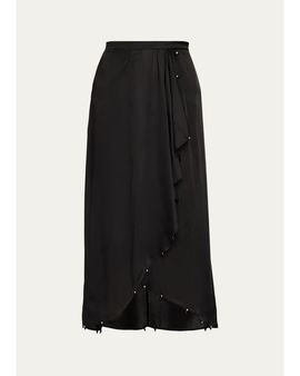 Etoile Isabel Marant Vanille Wrap Midi Skirt