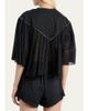Etoile Isabel Marant Veenia Polka-Dot Pleated Cotton Voile Crop Blouse - 3