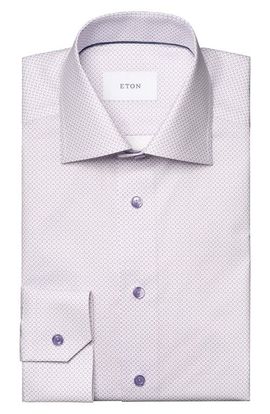 Eton Eton Contemporary Fit Geometric Print Dress Shirt