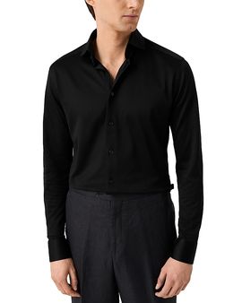 Eton Eton Cotton Contemporary Fit Filo Di Scozia Dress Shirt