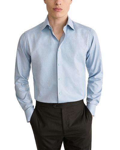 Eton Eton Cotton Slim Fit Intricate Pattern Shirt