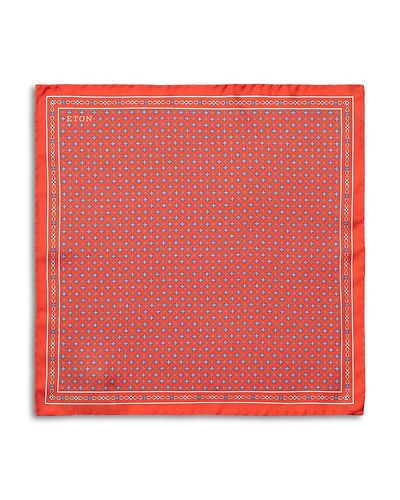 Eton Eton Floral Silk Twill Pocket Square