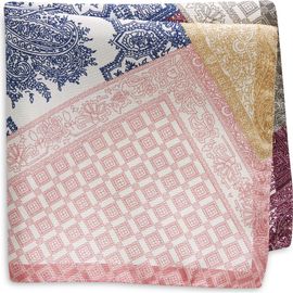 Eton Eton Patchwork Print Silk Pocket Square