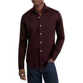 Eton Eton Slim Fit Filo di Scozia Cotton Jacquard Shirt