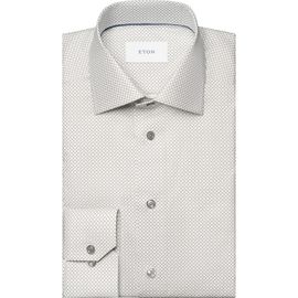 Eton Eton Slim Fit Geometric Print Dress Shirt