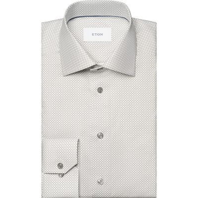 Eton Eton Slim Fit Geometric Print Dress Shirt