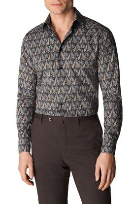 Eton Eton Slim Fit Paisley Dress Shirt