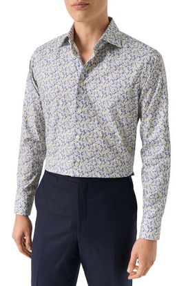 Eton Eton Slim Fit Signature Twill Floral Button-Up Shirt