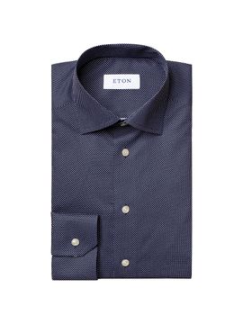 Eton Slim-Fit Signature Polka Dot Dress Shirt