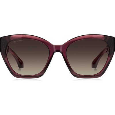 Etro Etro 55mm Rectangular Cat Eye Sunglasses