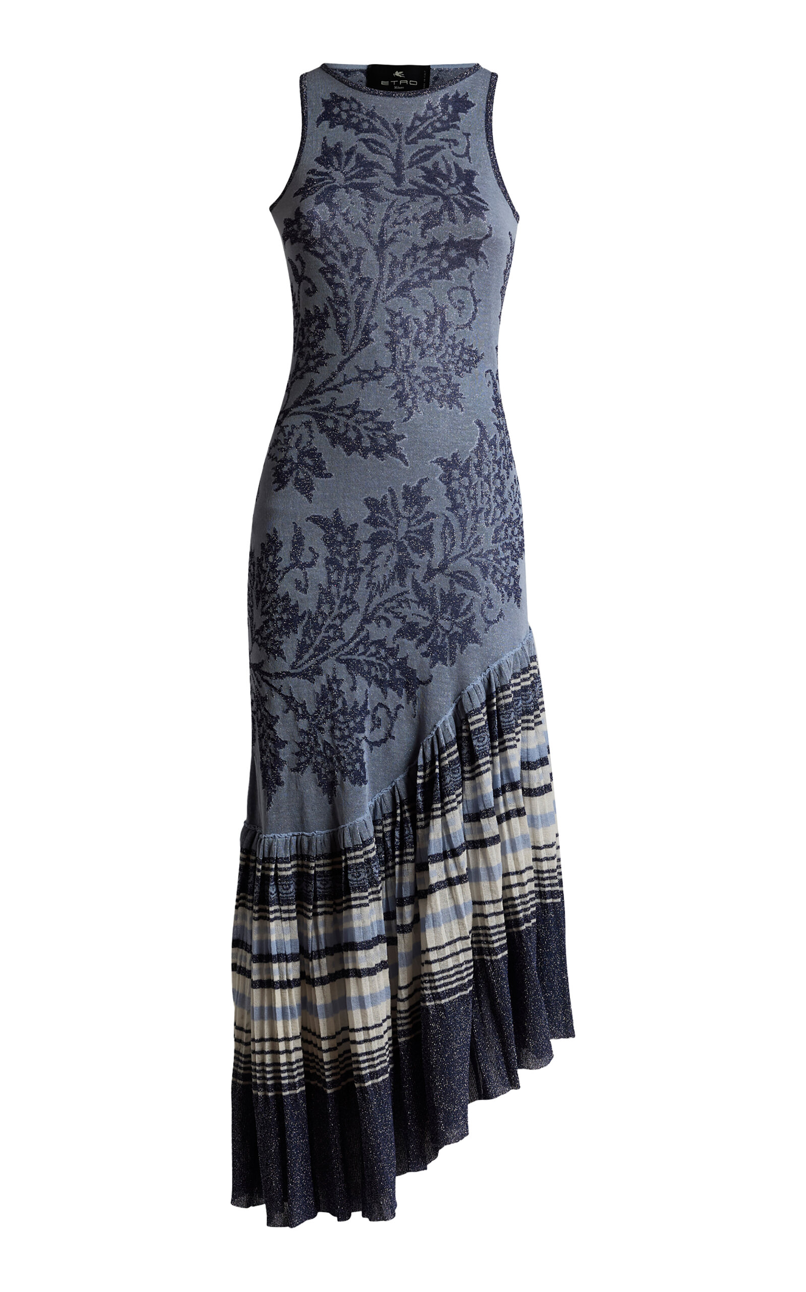 Etro Etro Asymmetric Knit Midi Dress