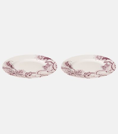 Etro Etro Bloom set of 2 porcelain charger plates