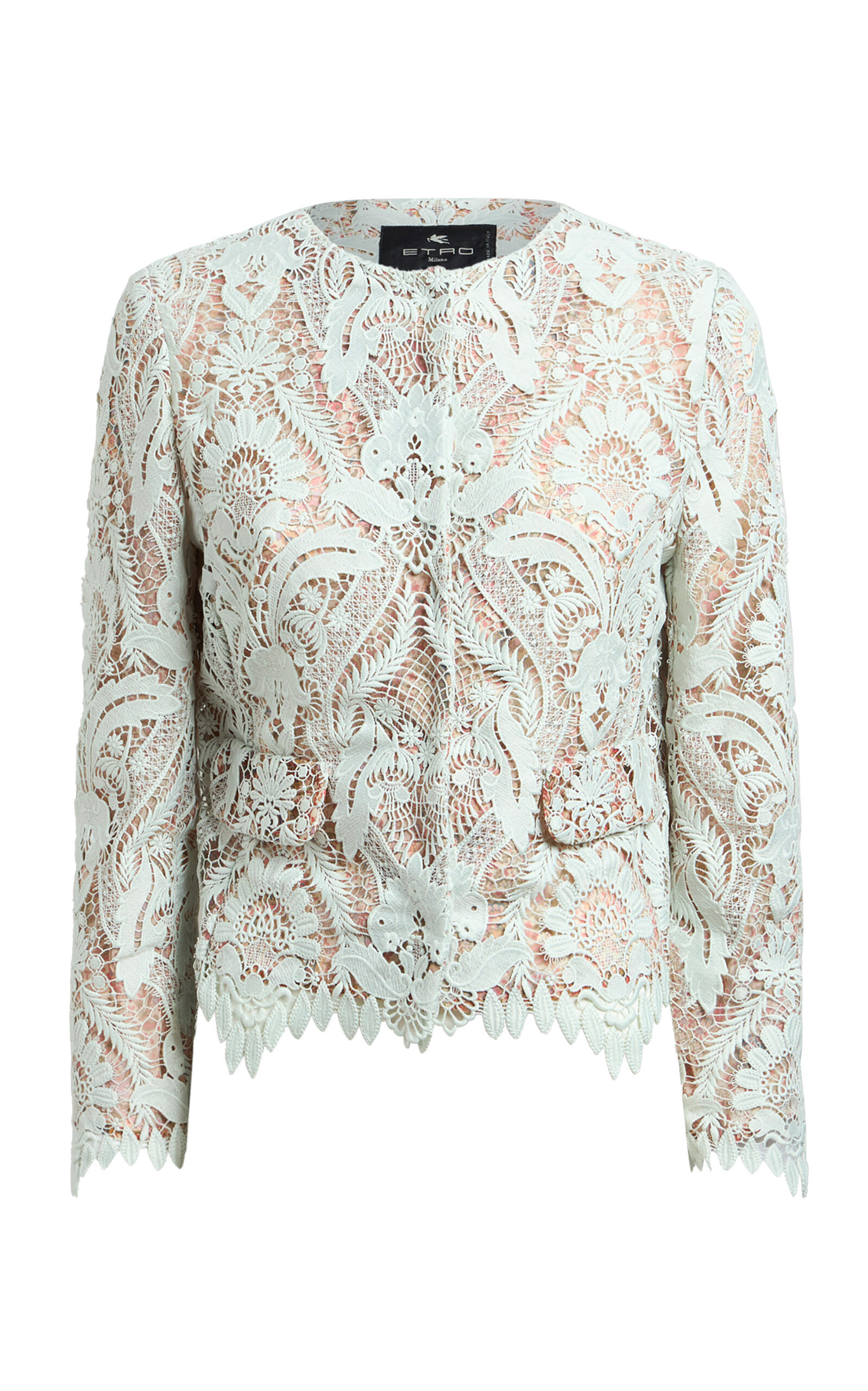 Etro Etro Collarless Lace Jacket
