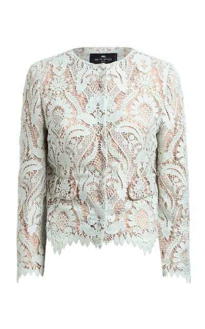 Etro Etro Collarless Lace Jacket