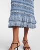 Etro Etro Crochet ruffled cotton maxi skirt - 5