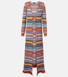 Etro Etro Crochet striped cotton cardigan