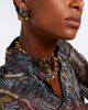 Etro Etro Crystal-embellished faux-pearl hoop earrings - 3
