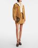 Etro Etro Doc leather-trimmed raffia-effect clutch - 5