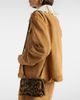 Etro Etro Doc leather-trimmed raffia-effect clutch - 6