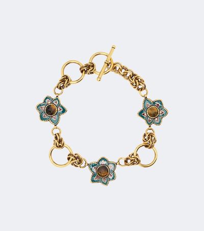 Etro Etro Embellished floral chain necklace