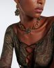 Etro Etro Embellished floral chain necklace - 3