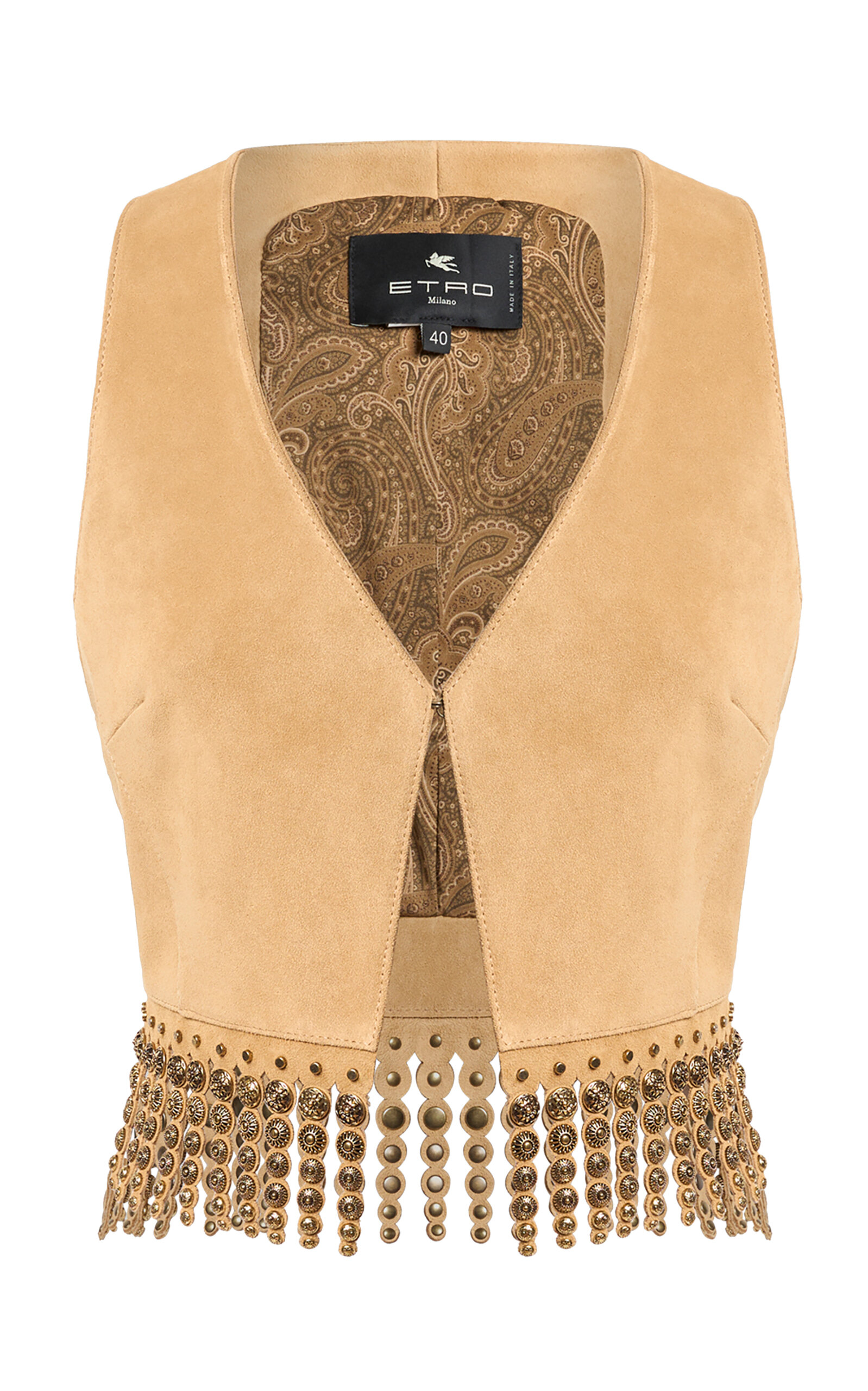 Etro Etro Embellished Leather Vest