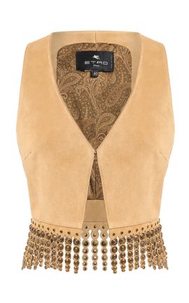 Etro Etro Embellished Leather Vest