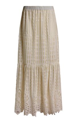 Etro Etro Embroidered Cotton Maxi Skirt