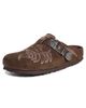 ETRO ETRO ETRO x Birkenstock 1774 Embroidered Boston Clogs Chocolate - 1