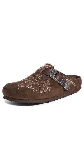 ETRO ETRO ETRO x Birkenstock 1774 Embroidered Boston Clogs Chocolate
