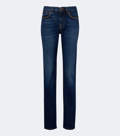 Etro Etro Faded studded straight jeans