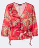 Etro Etro Floral cotton wrap top - 1