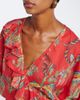Etro Etro Floral cotton wrap top - 3