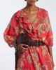 Etro Etro Floral cotton wrap top - 5