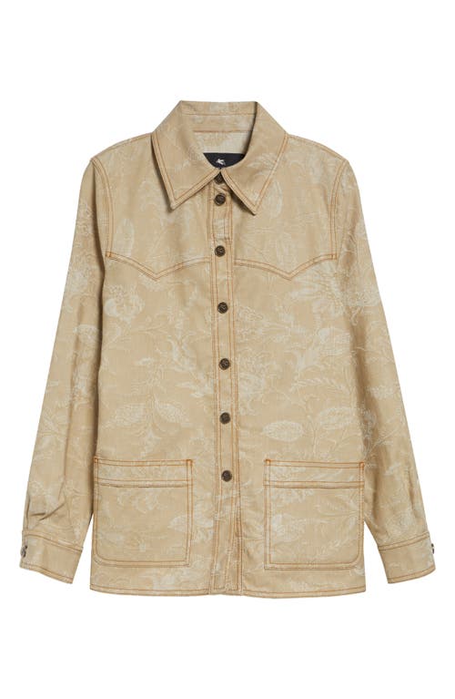 Etro Etro Floral Denim Button-Up Shirt