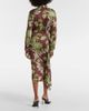 Etro Etro Floral draped midi skirt - 3